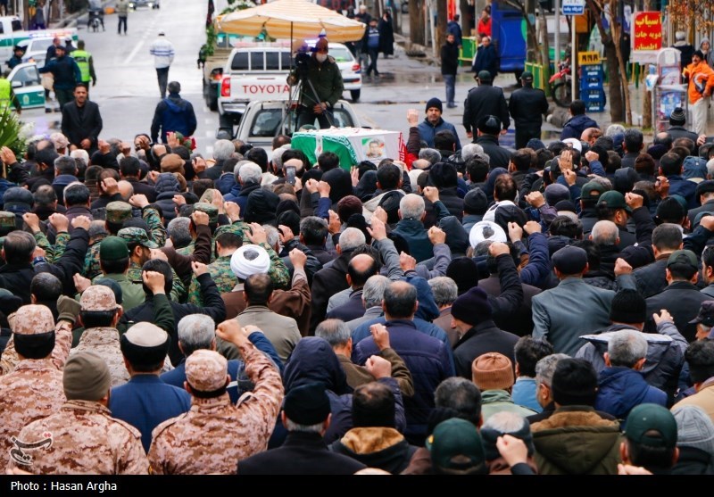 مراسم تشیع پیکر جانباز شهید سردار حاج محمدرضا رضایی
