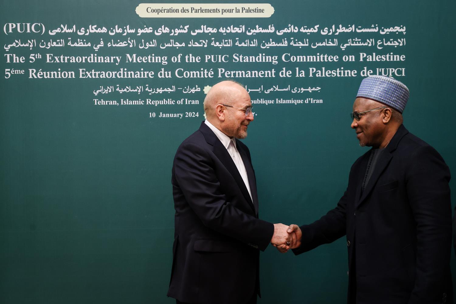 استقبال قالیباف از رؤسای مجالس