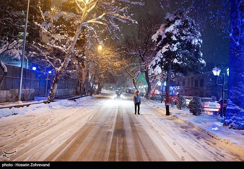  بارش برف شبانه در تهران