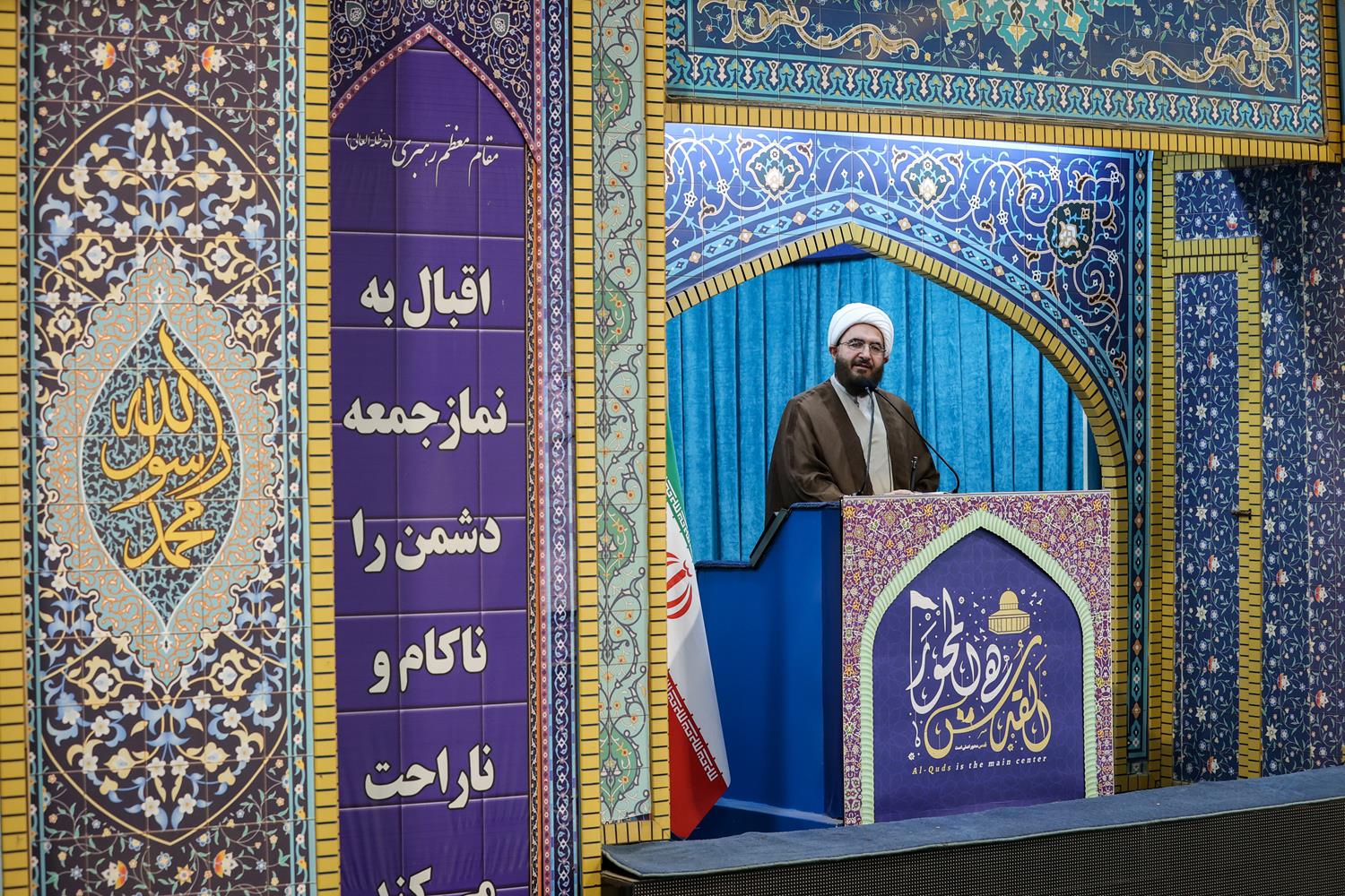 سخنرانی قالیباف پیش از خطبه‌های نماز جمعه روز قدس