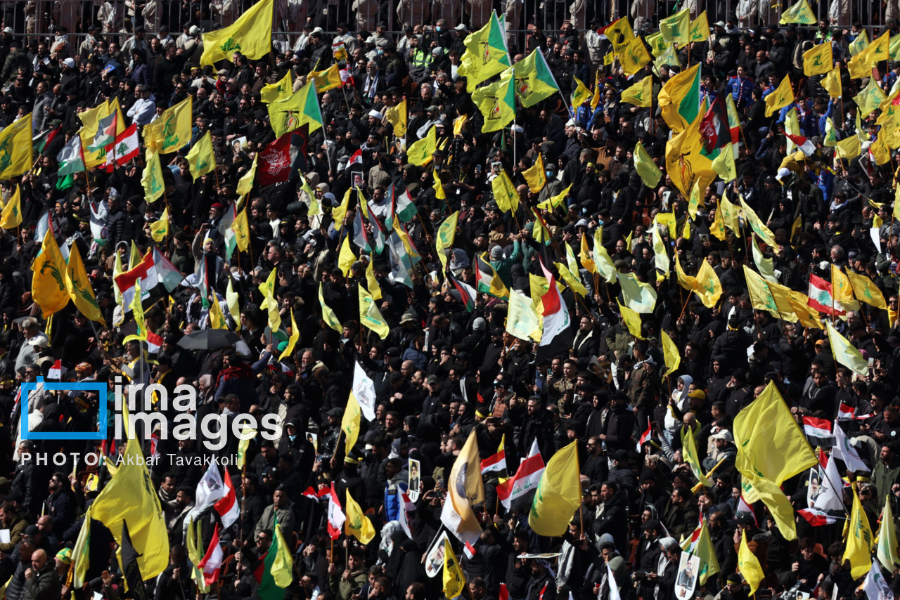 تشییع پیکر شهیدان «سید حسن نصرالله» و «سید هاشم صفی الدین»