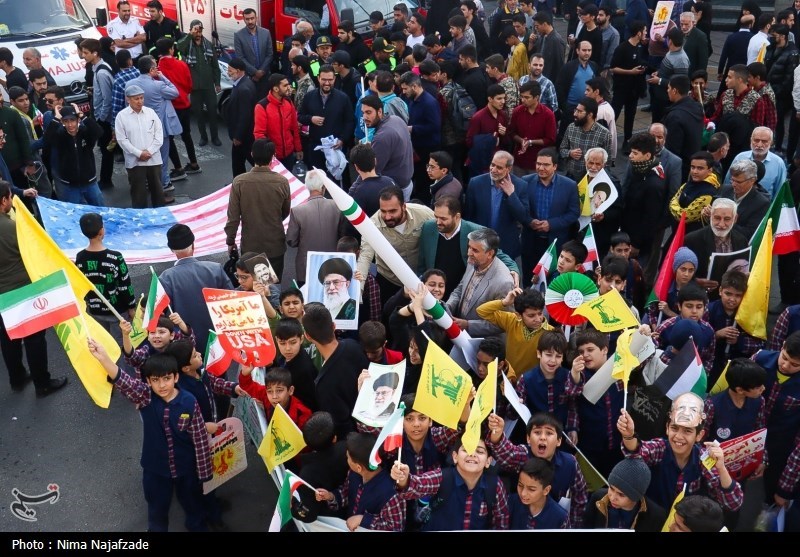 راهپیمایی ۱۳ آبان در مشهد و شیراز