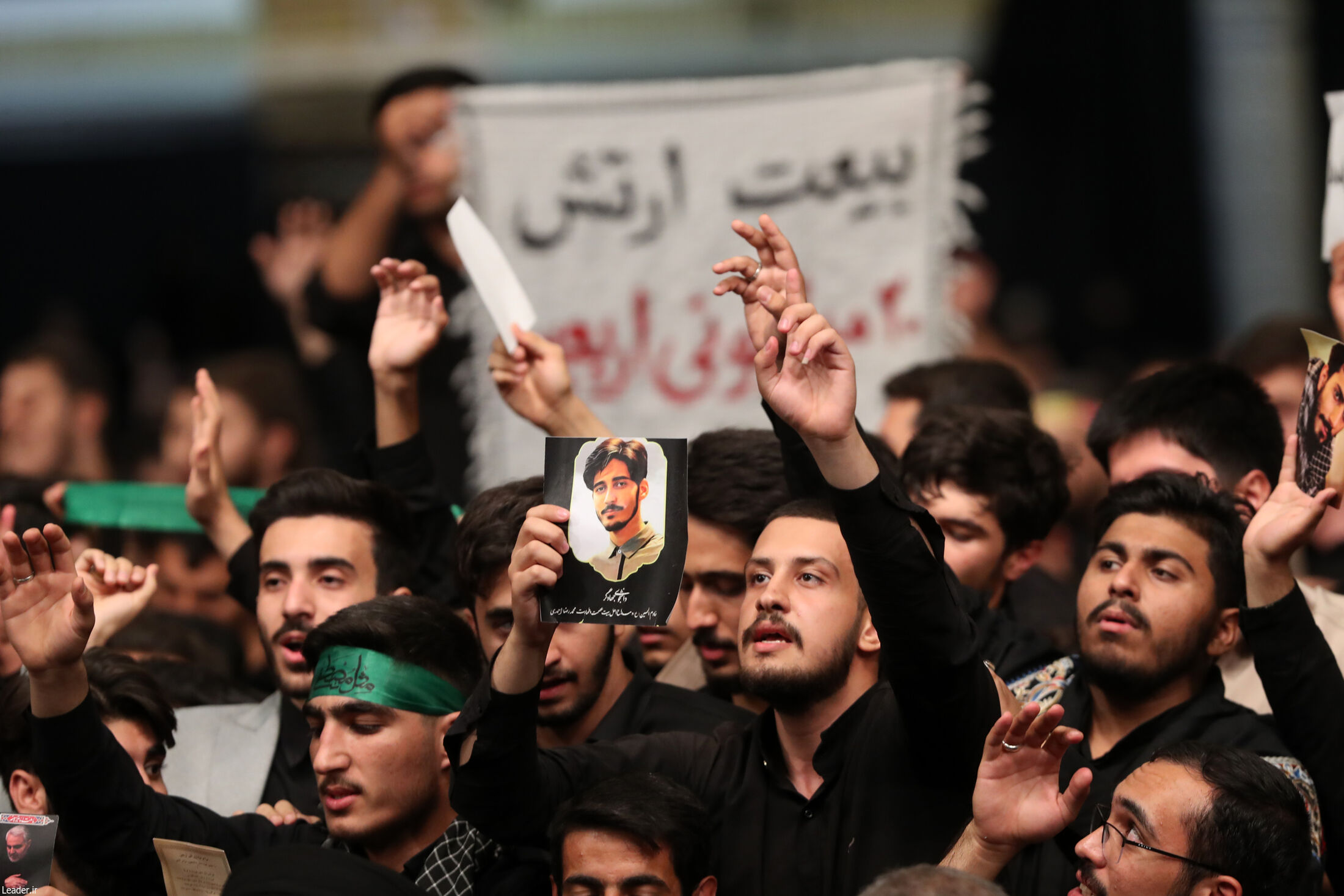 مراسم عزاداری هئیت‌های دانشجویی با حضور رهبر انقلاب