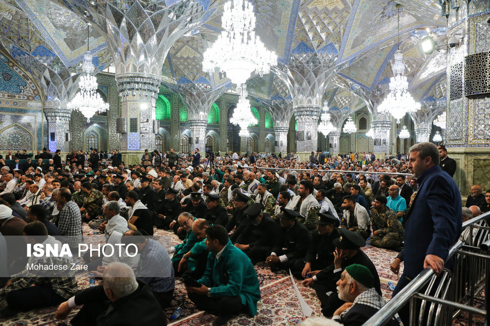 مراسم گرامیداشت اولین سالگرد شهدای پرواز در حرم مطهر رضوی