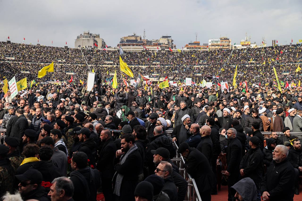 حضور قالیباف در مراسم تشییع پیکر رهبران شهید مقاومت