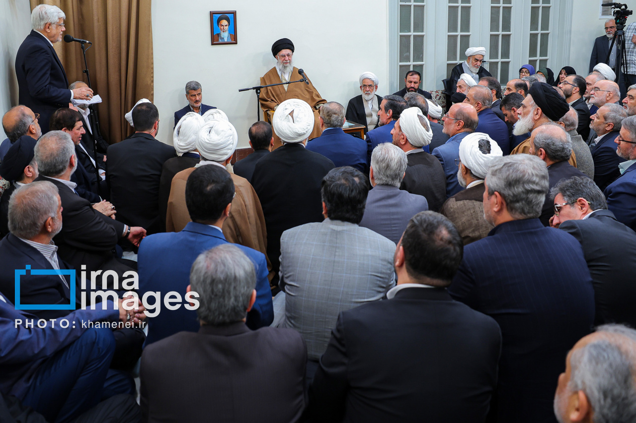 تصاویر دیدار مسئولان ارشد سه قوه با رهبر انقلاب
