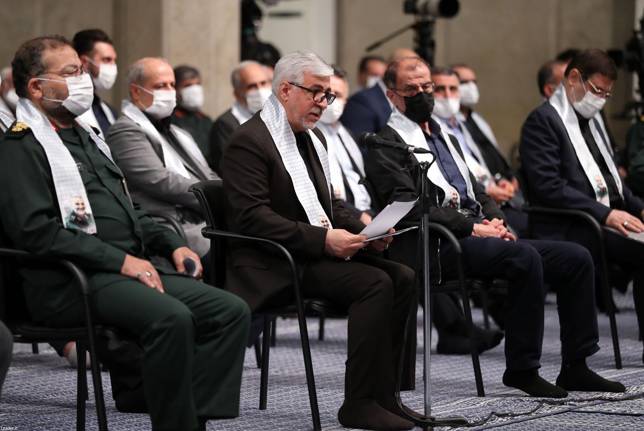 دیدار دست‌اندرکاران دومین کنگره شهدای ورزشکار با رهبرانقلاب