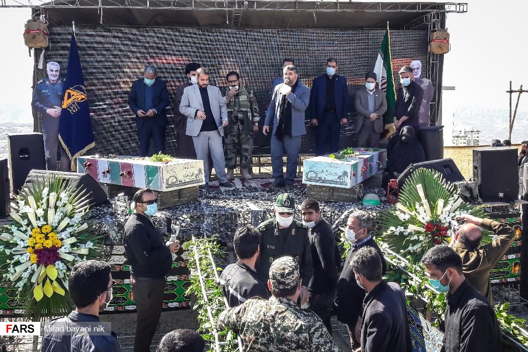 تشییع دو شهید گمنام