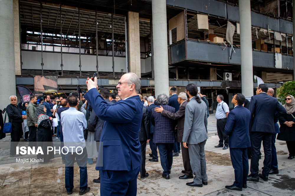 بازدید سفرای کشورهای خارجی از ساختمان شیشه‌ای صداوسیما