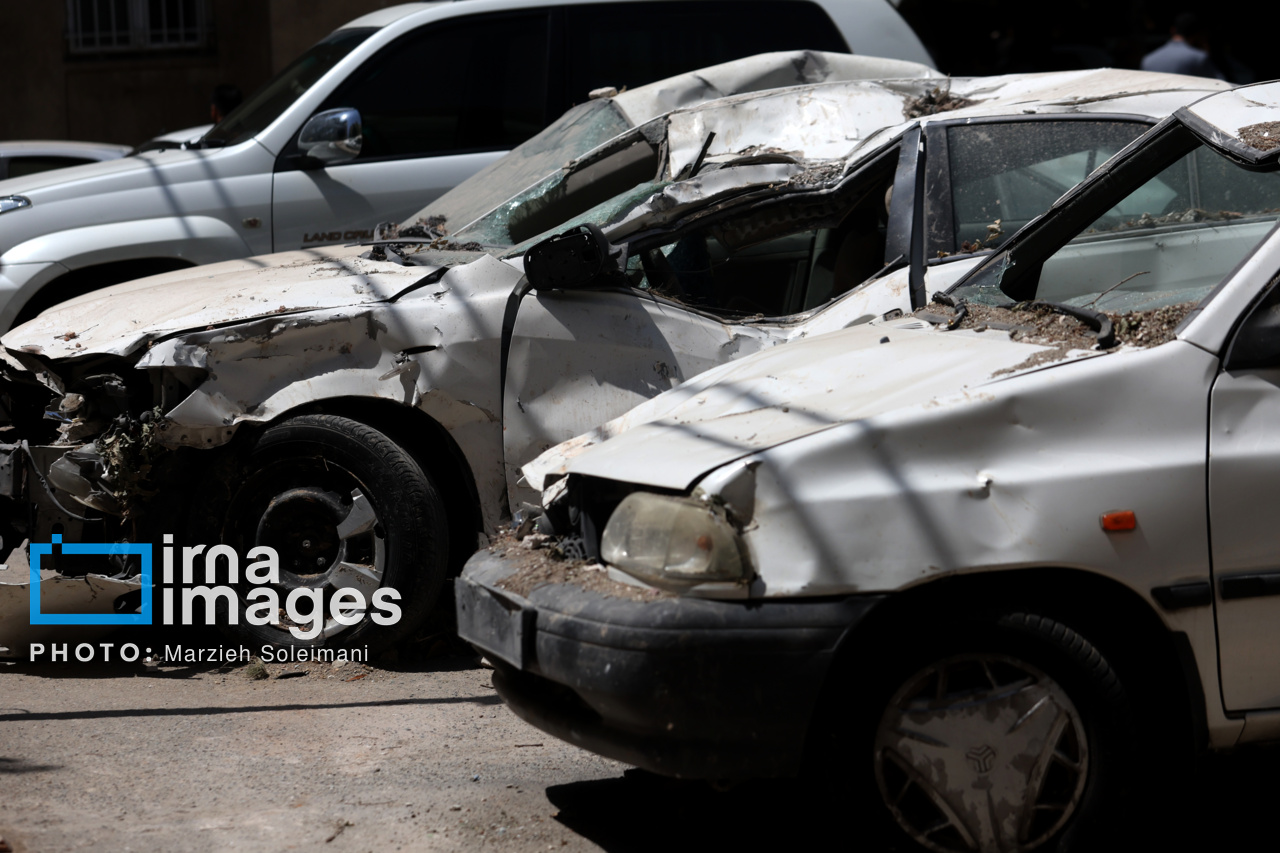 آثار حملات رژیم صهیونیستی در تهران
