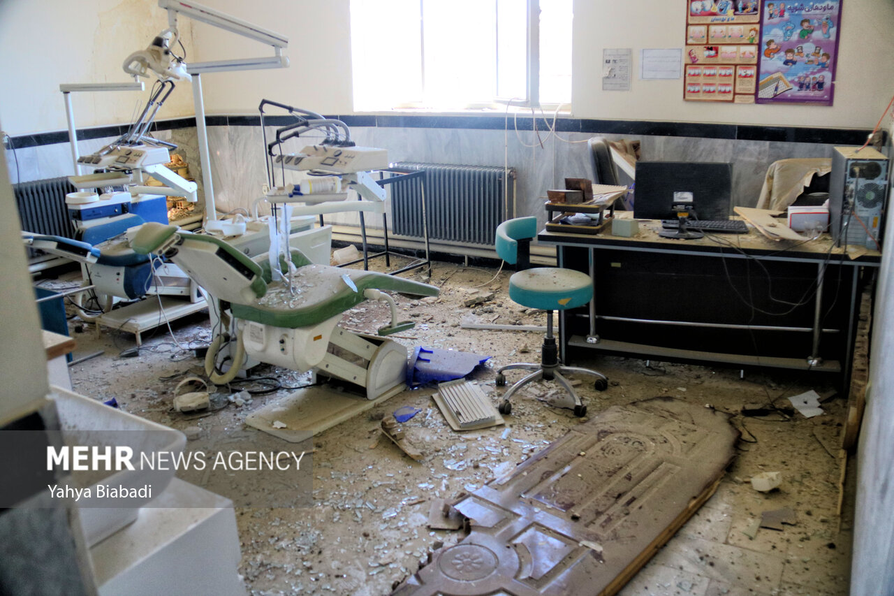 تعرض رژیم صهیونیستی به مرکز درمانی دینور کرمانشاه