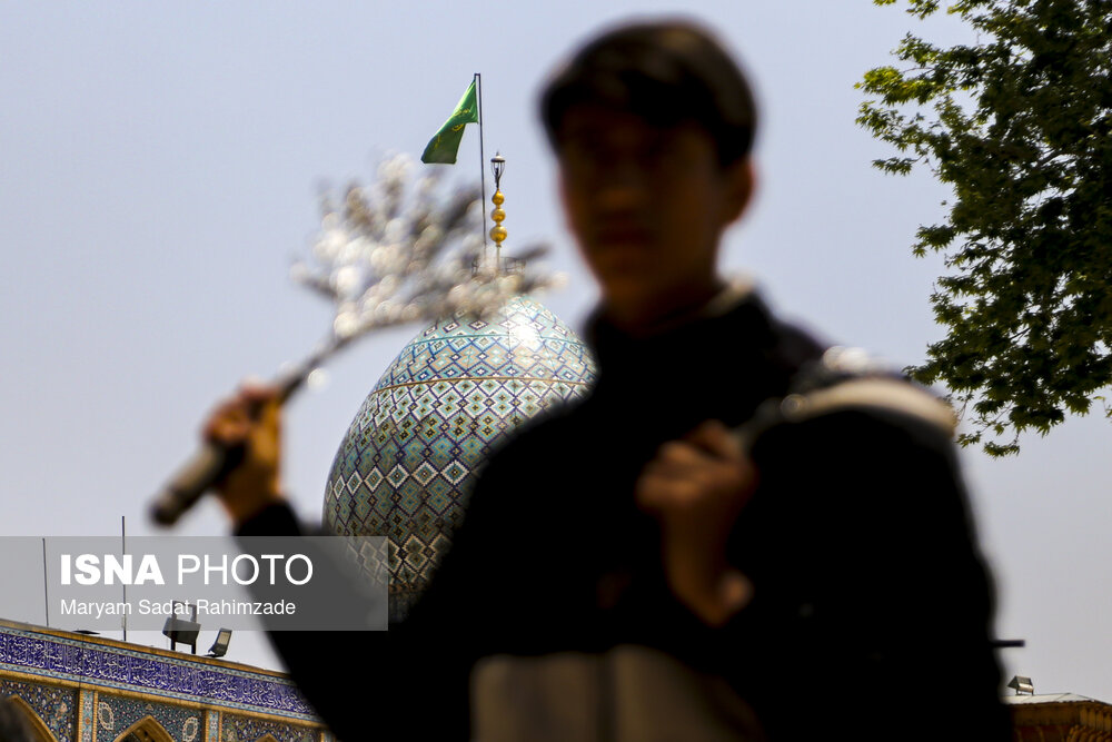 عزاداری هیات مذهبی در حرم شاهچراغ (ع)