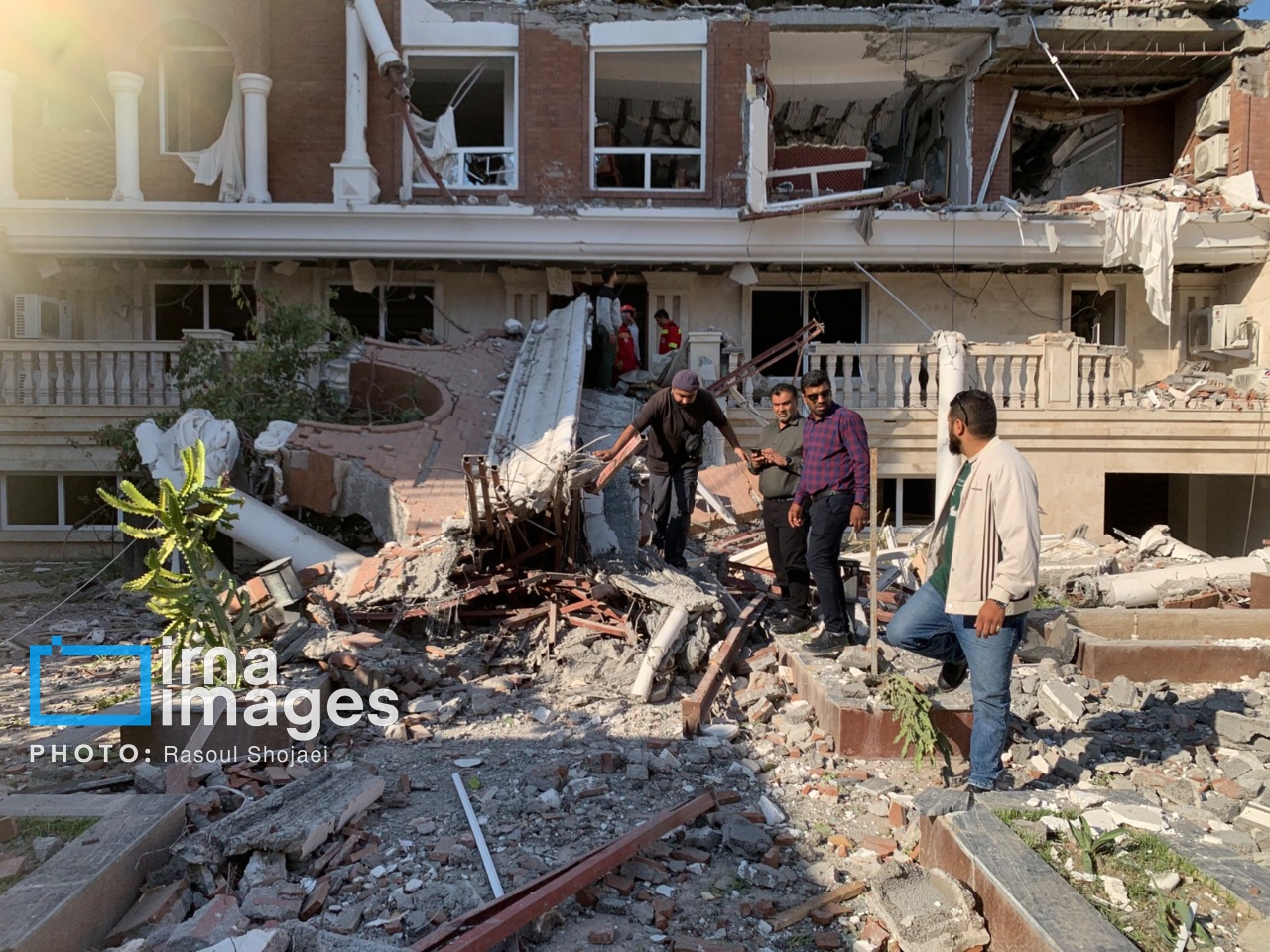 انفجار یک ساختمان در بندرعباس