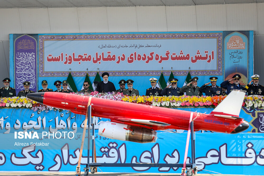 مراسم رژه روز ارتش با حضور رییس جمهور