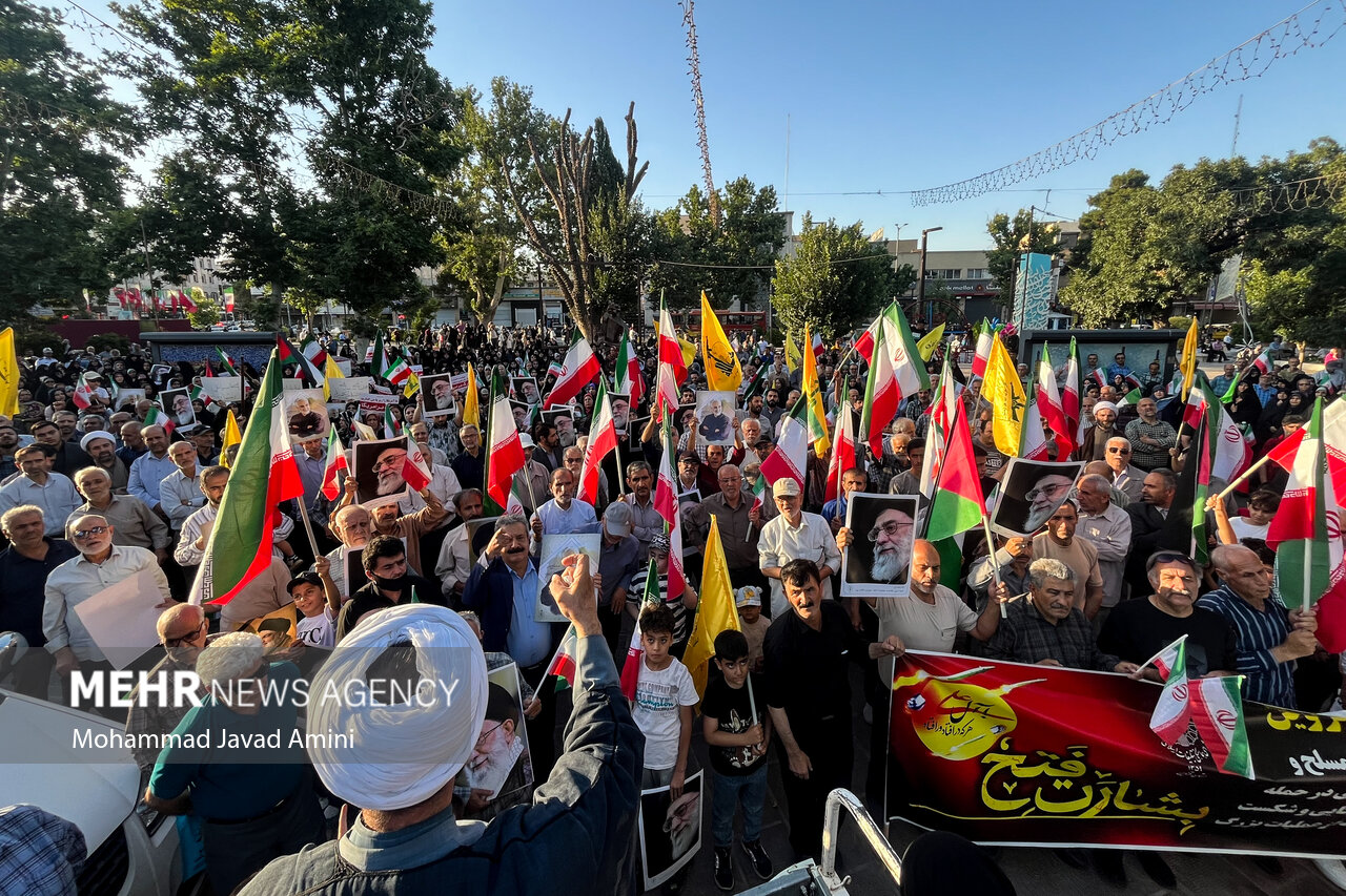 تجمع مردمی حمایت از عملیات «بشارت فتح» در سراسر کشور