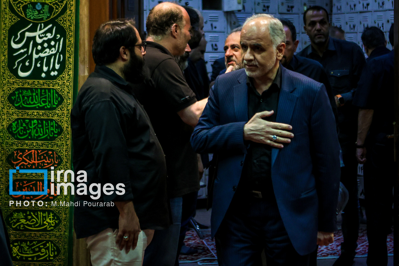 قالیباف و پزشکیان در مجلس ترحیم احمد توکلی