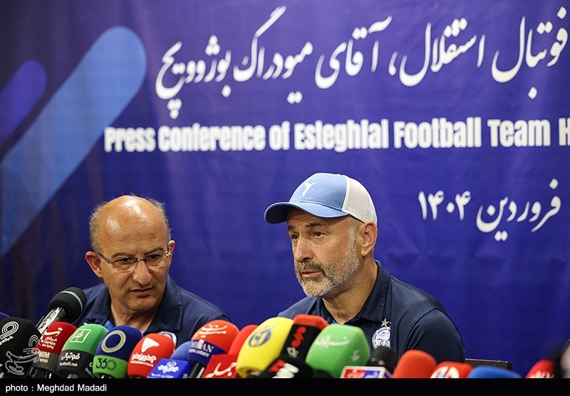 نشست خبری بوژوویچ سرمربی استقلال