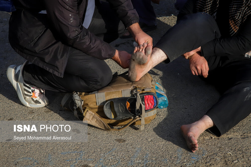 پیاده روی زائران امام رضا