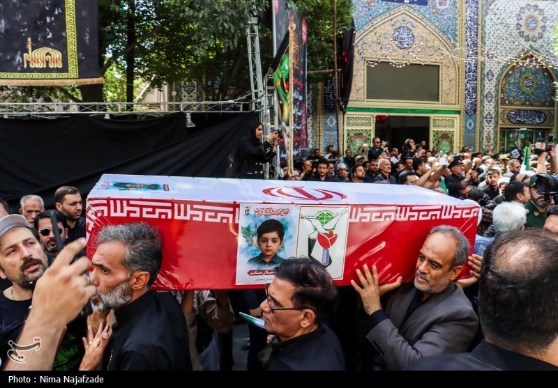 تشییع پیکر ۴ شهید حملات رژیم صهیونیستی در مشهد