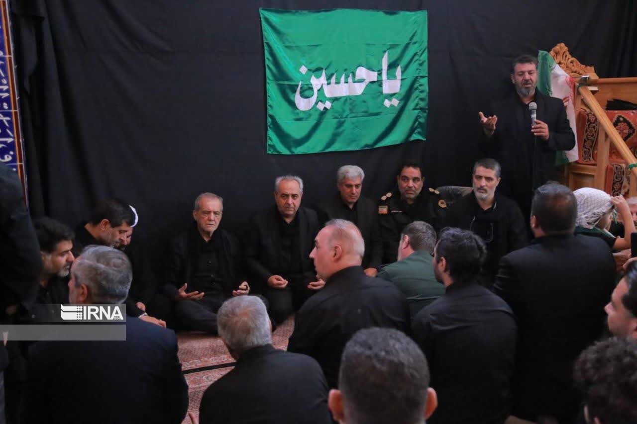 حضور رییس‌جمهور در آیین‌های عاشورایی تبریز