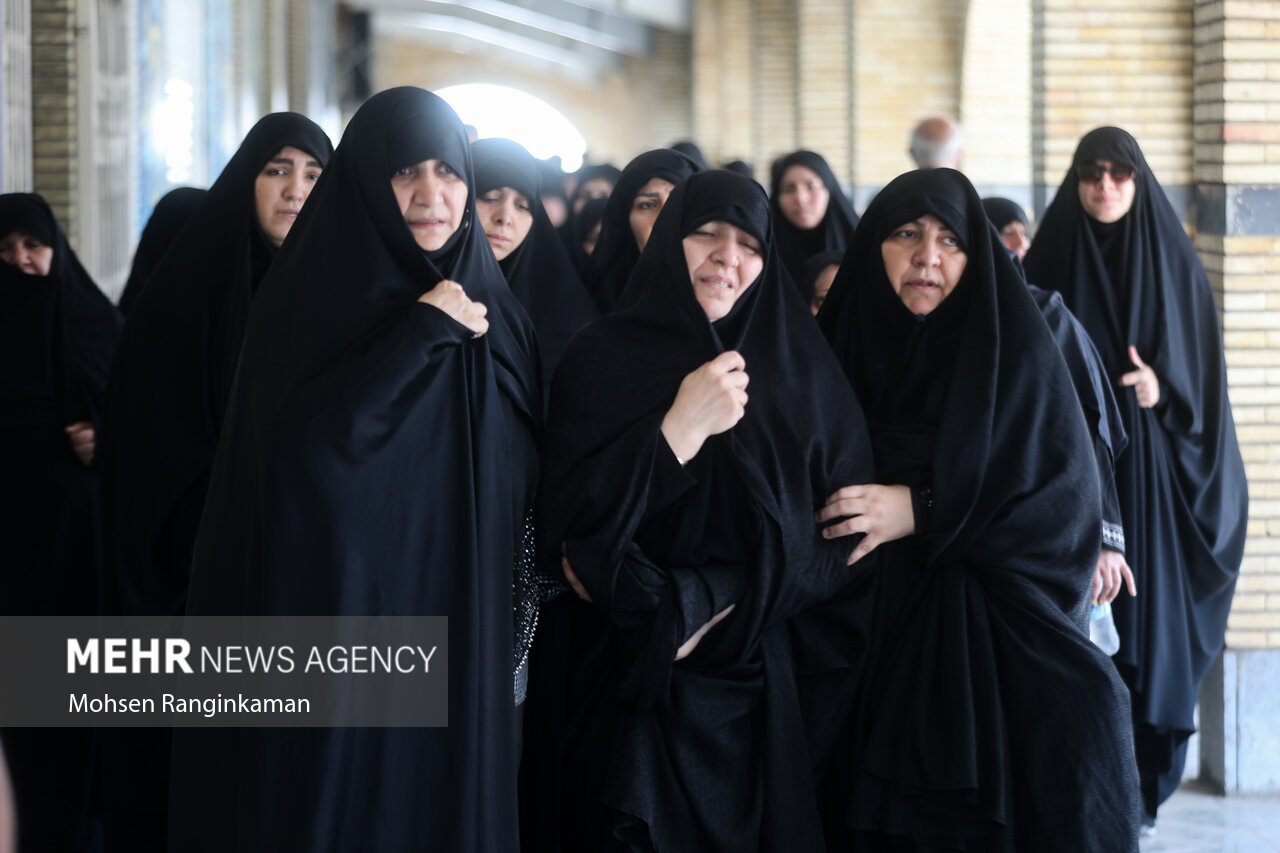 تشییع و تدفین پیکر شهدای حملات رژیم صهیونیستی در تهران