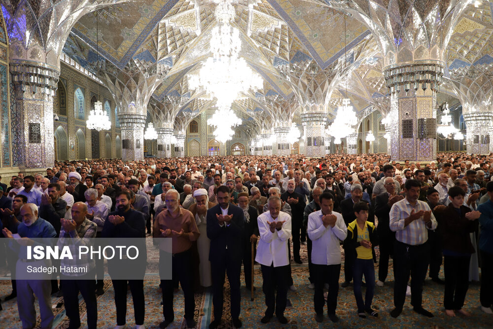 نماز عید سعید قربان در حرم مطهر رضوی