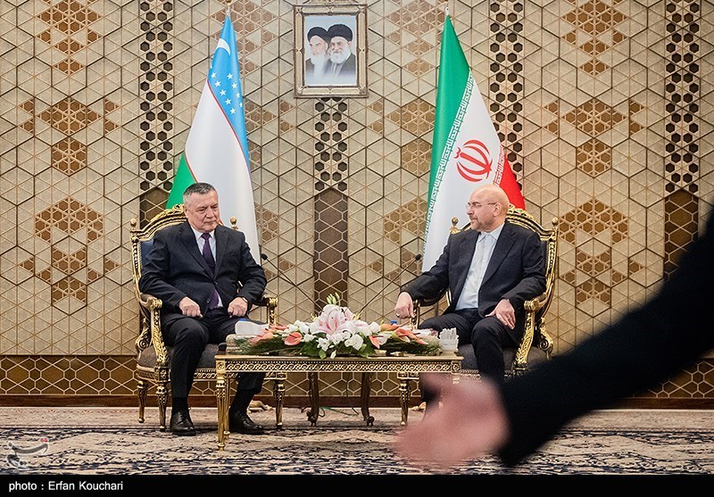  دیدار رئیس مجلس قانونگذاری ازبکستان با قالیباف