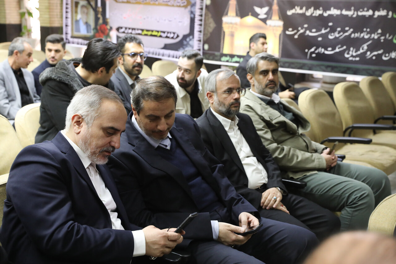 مراسم ختم پدر نماینده مسجد سلیمان با حضور قالیباف