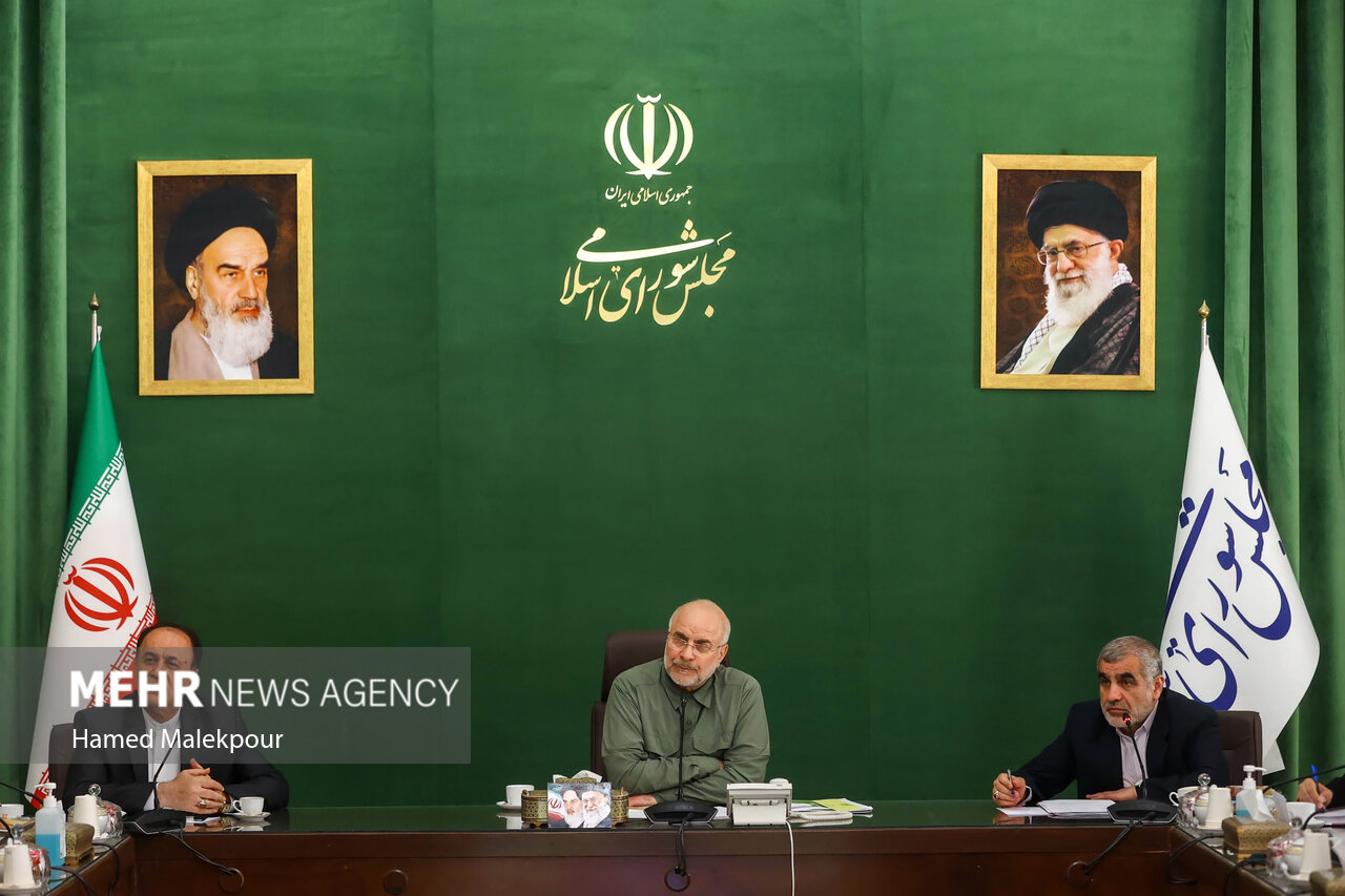 جلسه شورای هماهنگی مجلس با حضور قالیباف