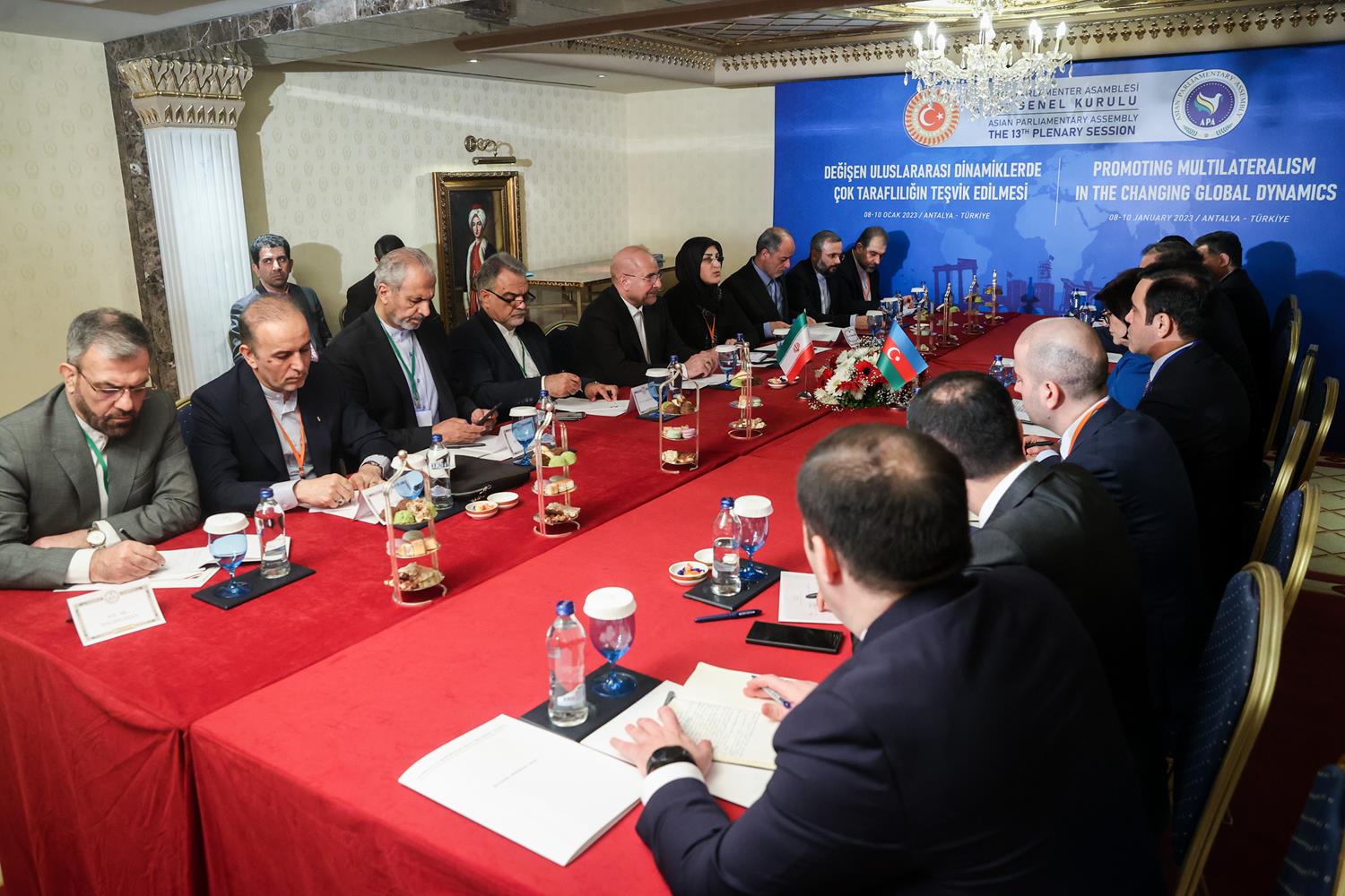 دیدار رئیس مجلس آذربایجان با دکتر محمدباقر قالیباف