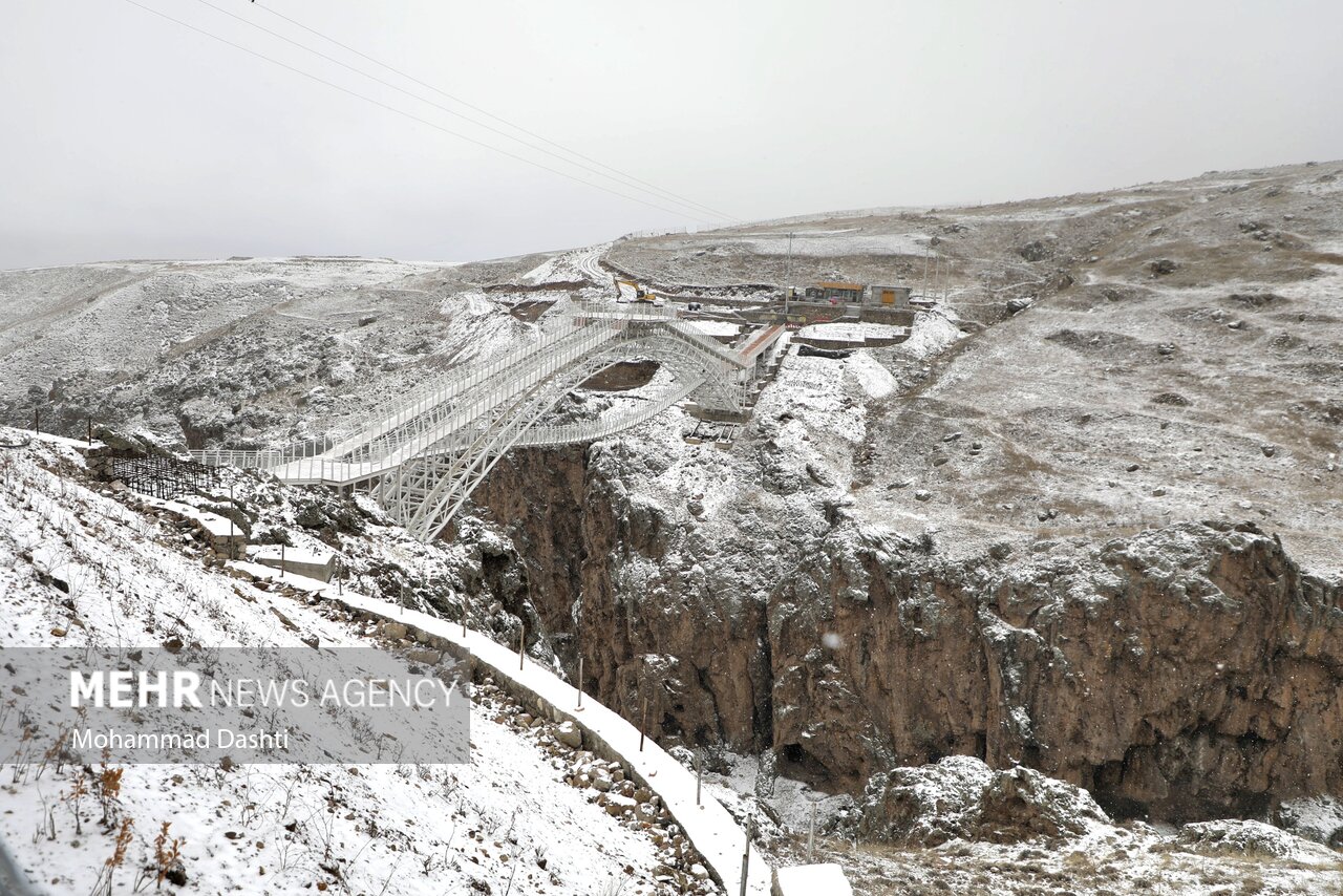 بارش برف بهاری در سرعین