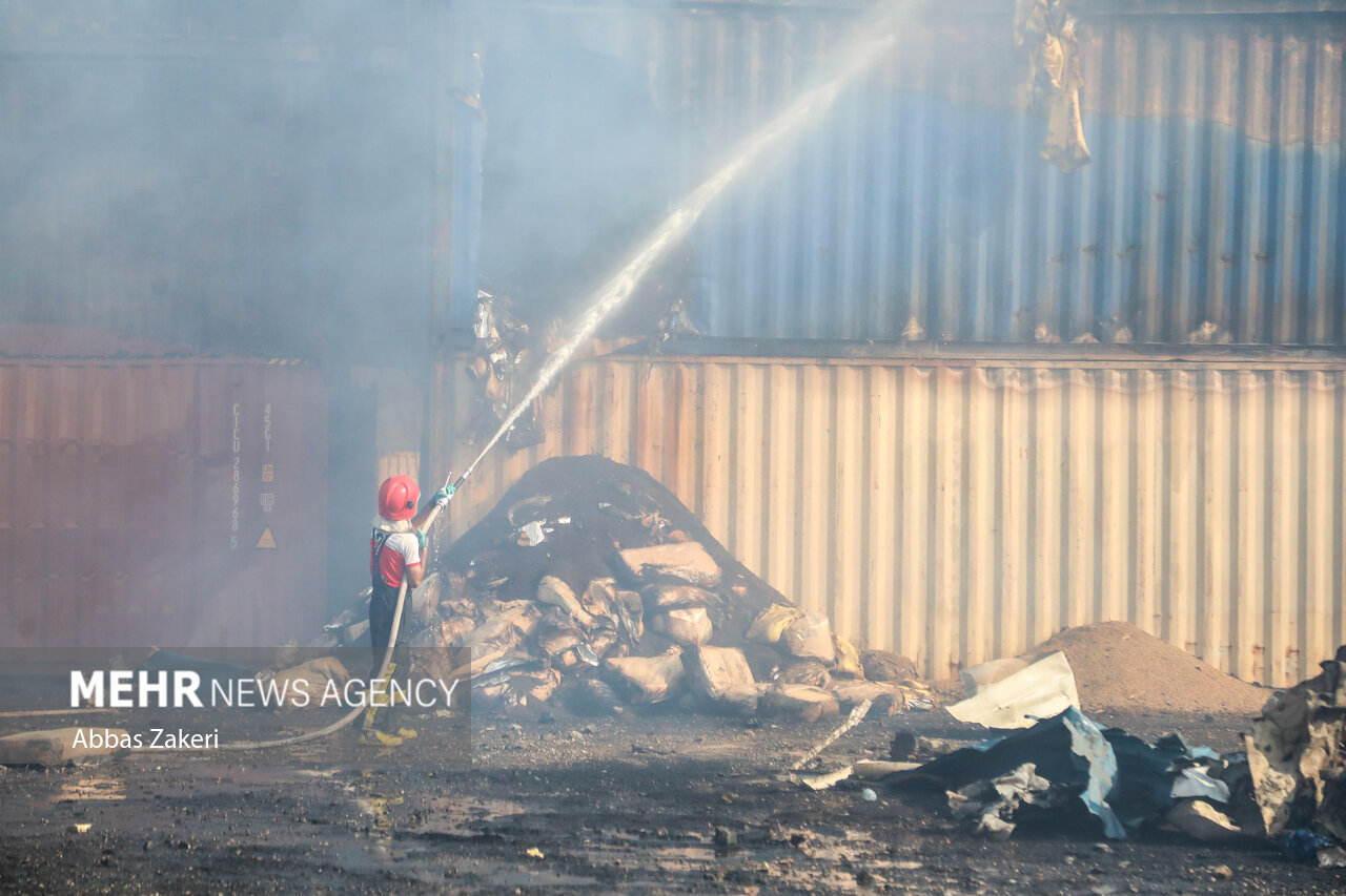 چهارمین روز حادثه انفجار در بندر شهید رجایی