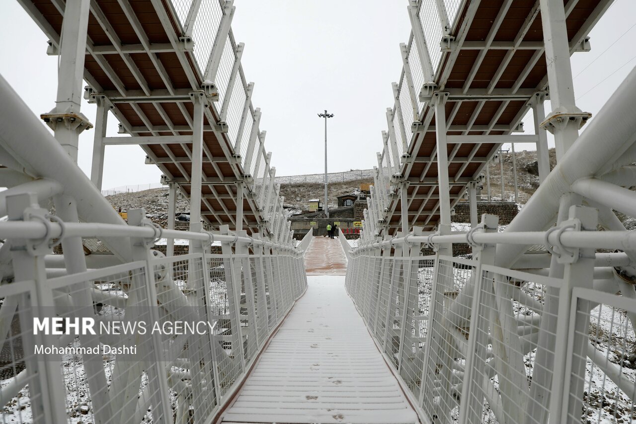 بارش برف بهاری در سرعین