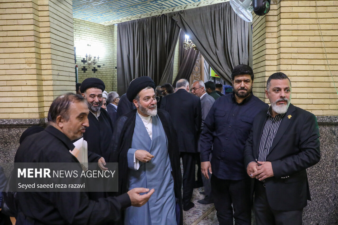 مجلس ترحیم همسر آیت الله سیستانی در تهران