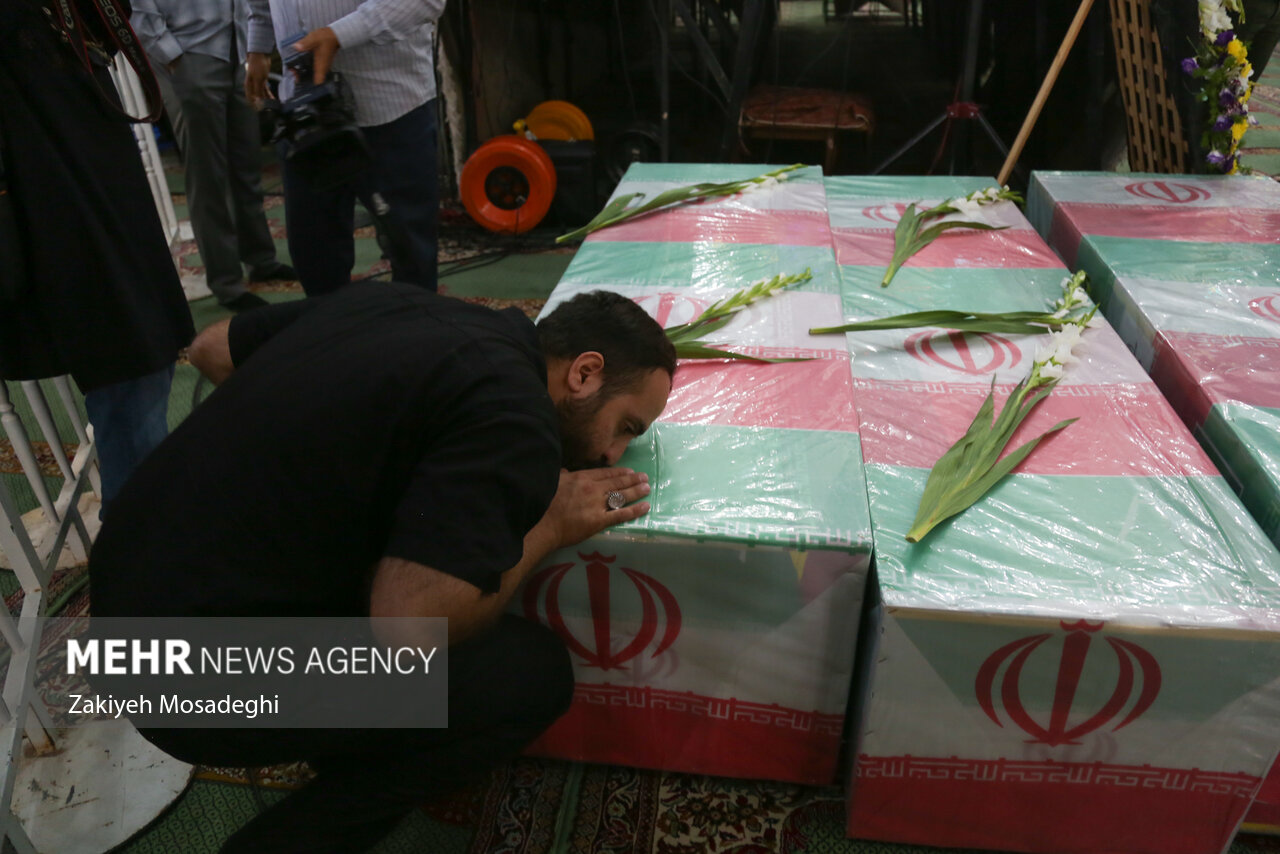 تشییع پیکر مطهر شهدای حملات رژیم صهیونیستی