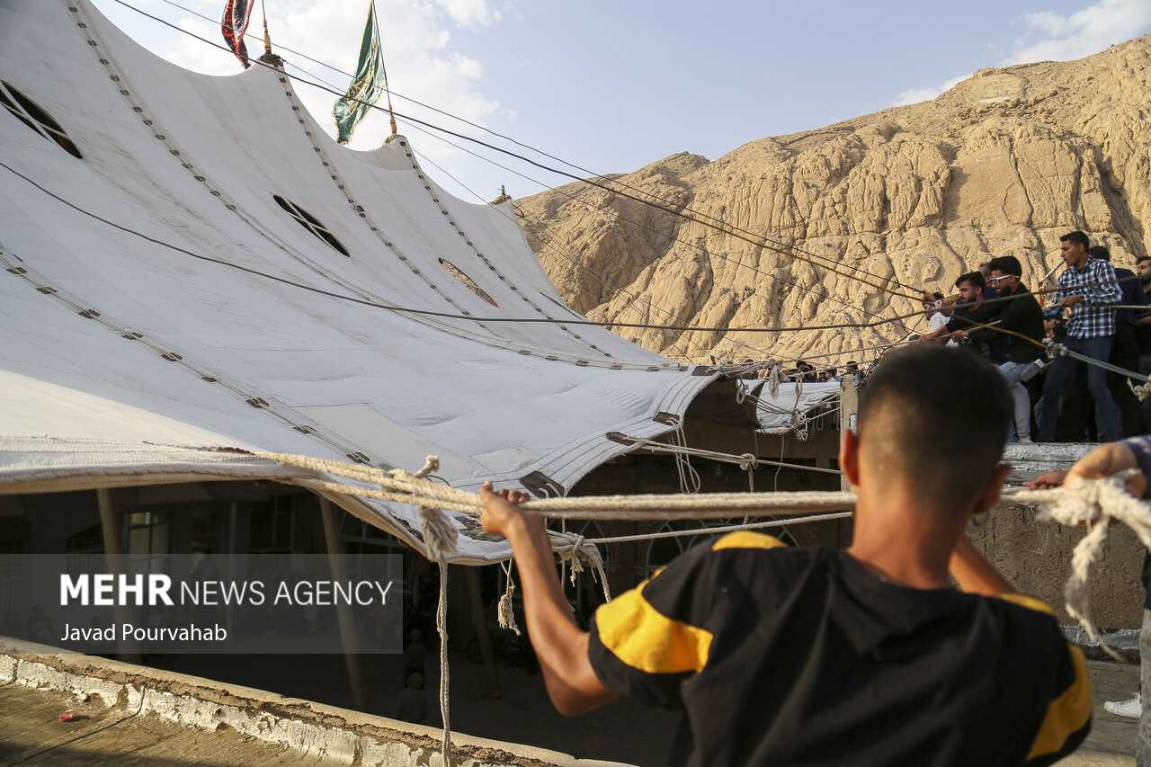 خیمه‌ عزای حسینی در زرقان
