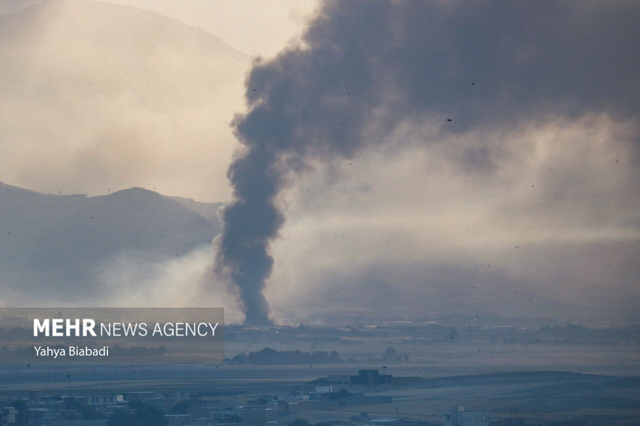 تصاویری از حمله رژیم غاصب صهیونیستی به کرمانشاه
