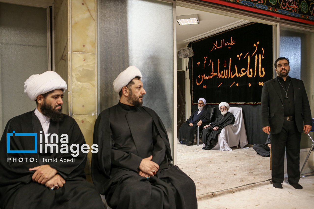 عزاداری مراجع تقلید قم در عاشورای حسینی