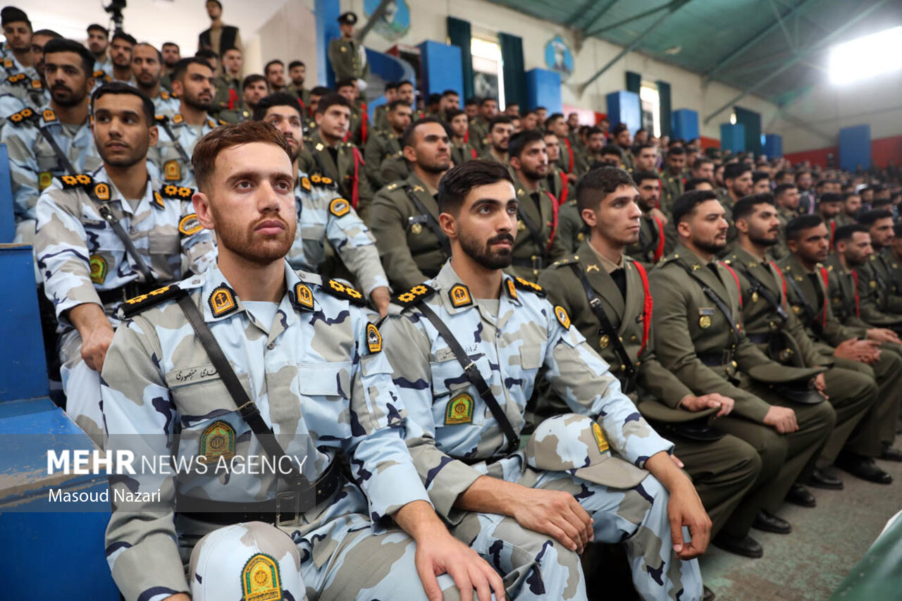 مراسم دانش‌آموختگی دانشجویان دانشگاه‌های افسری آجا