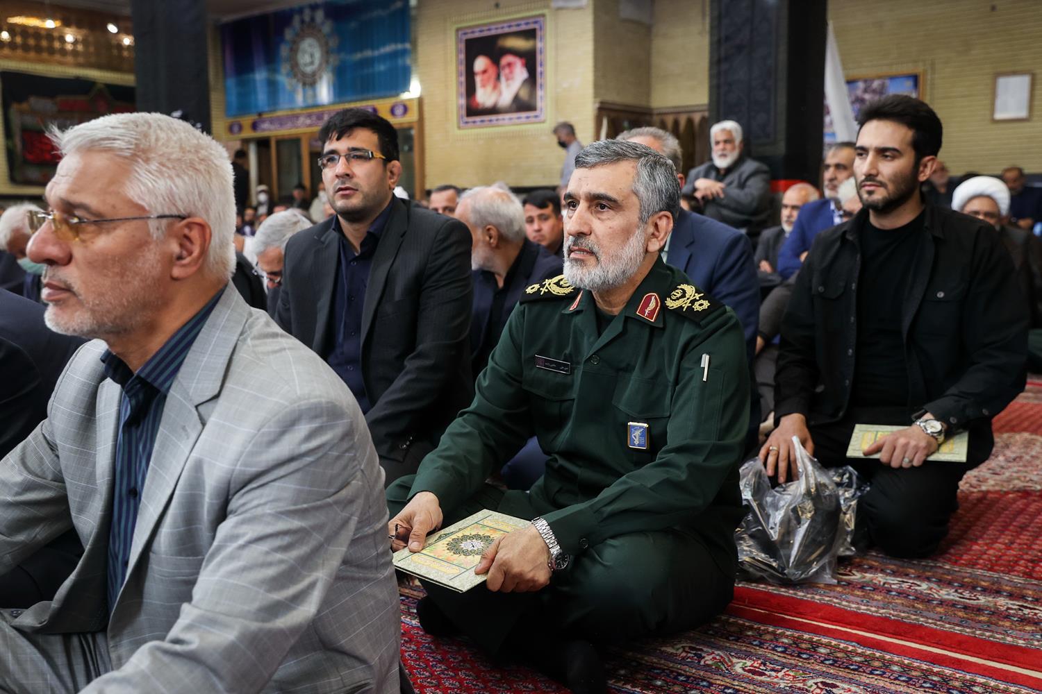 حضور قالیباف در مراسم ترحیم سردار شهید حسین خالقی