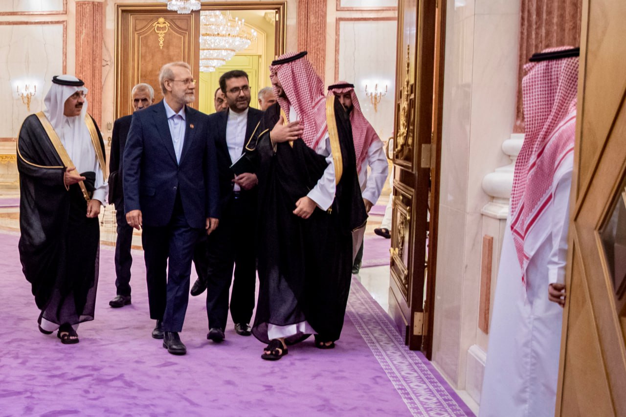 دیدار «لاریجانی» با وزیر دفاع سعودی