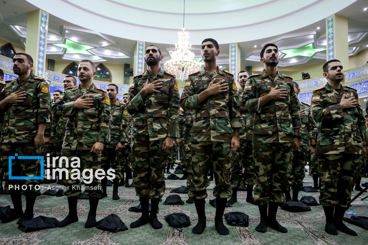 مراسم گرامیداشت شهدای قدس پدافند نیروهای هوایی ارتش