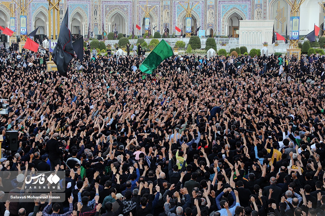 مراسم چهارپایه خوانی درحرم امام رضا(ع)