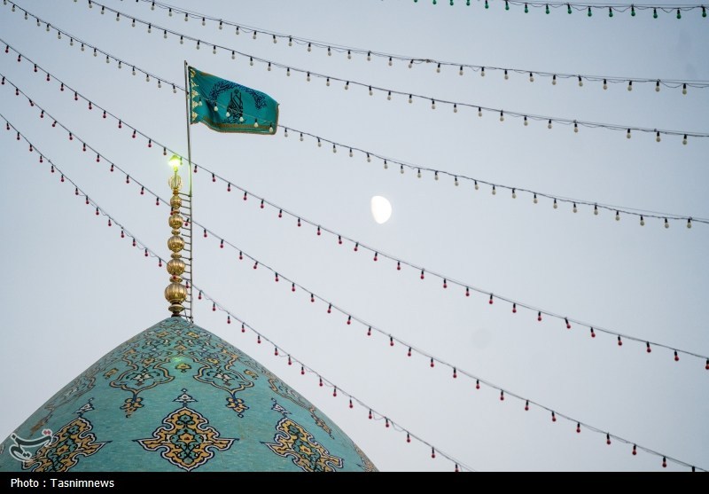 غروب نهم ربیع الاول در مسجد جمکران