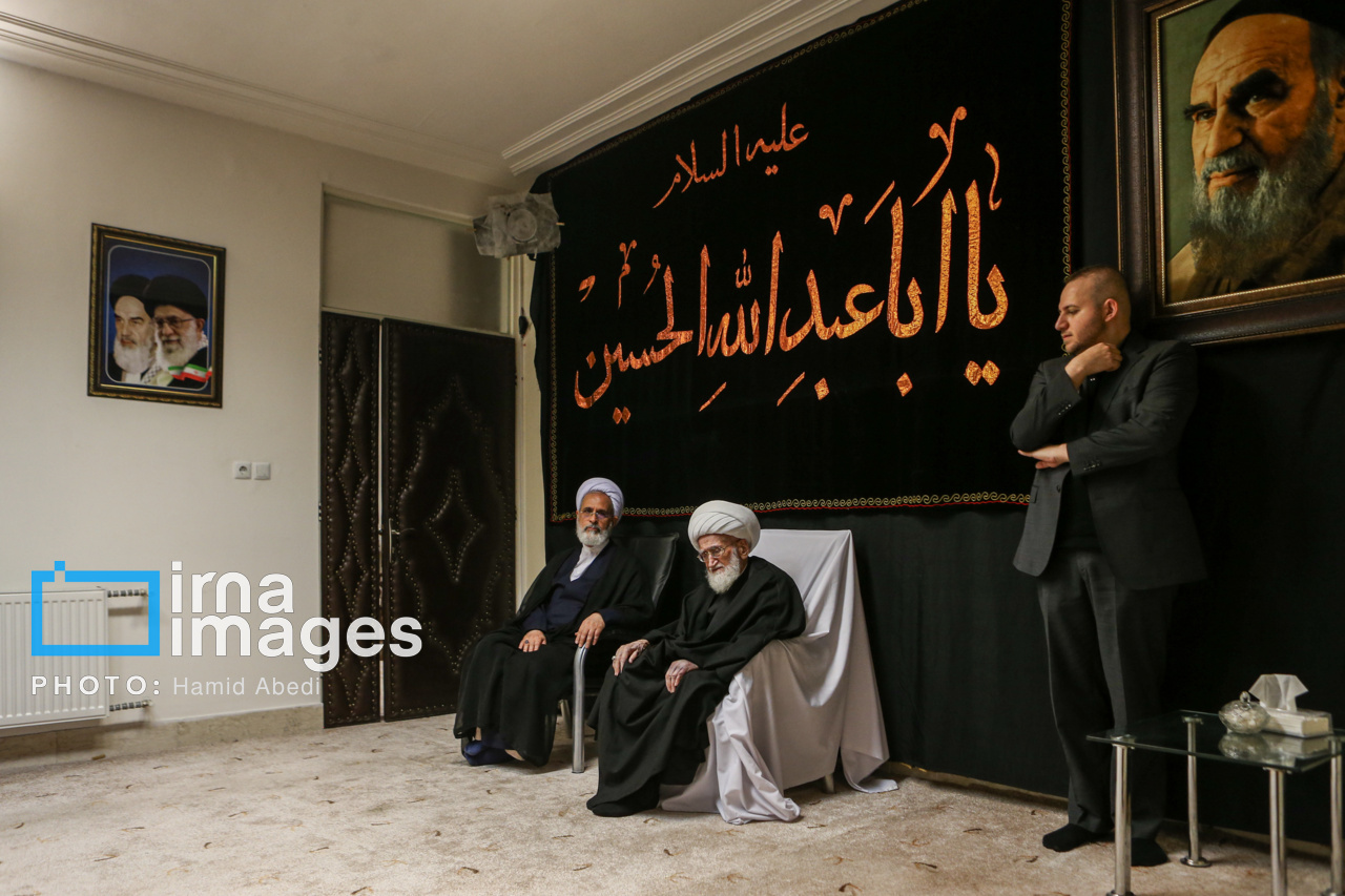 عزاداری مراجع تقلید قم در عاشورای حسینی