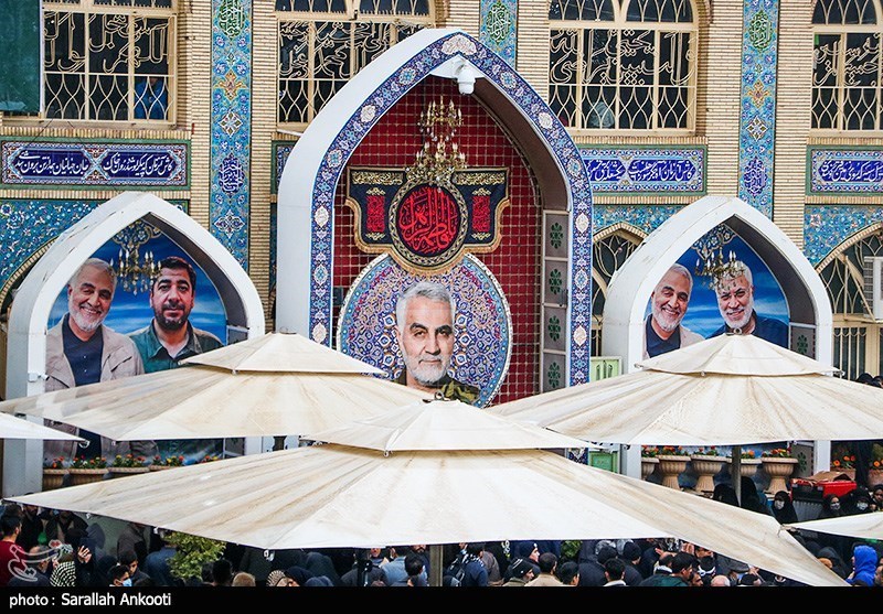 حضور رئیس مجلس بر سر مزار شهید قاسم سلیمانی