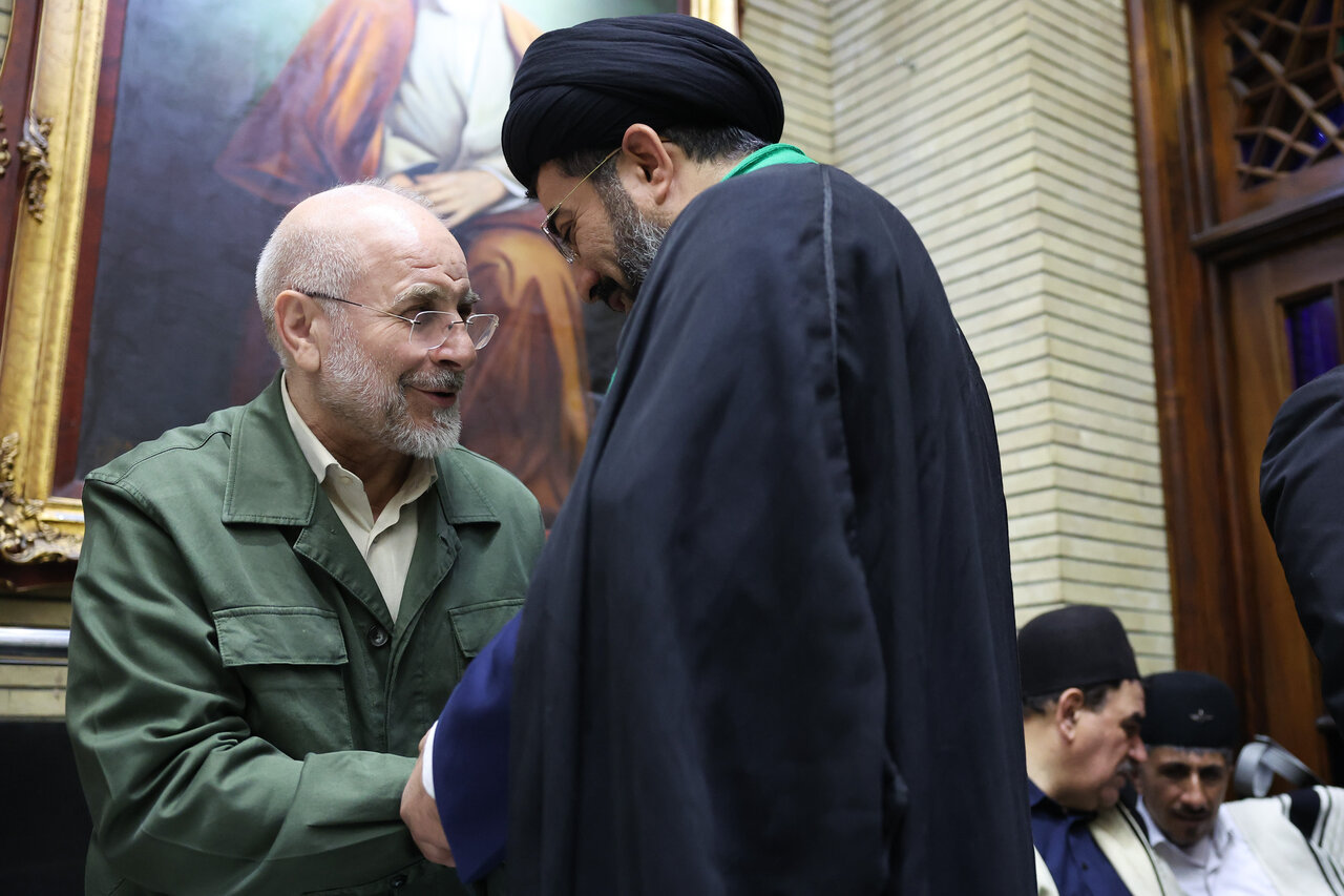 مراسم ختم پدر نماینده مسجد سلیمان با حضور قالیباف