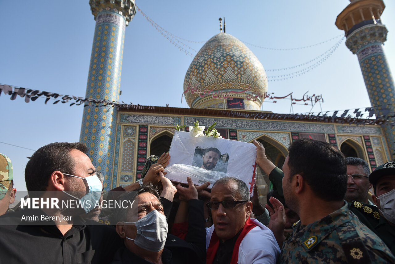 تشییع پیکر شهید «رضا زارع‌ مویدی»