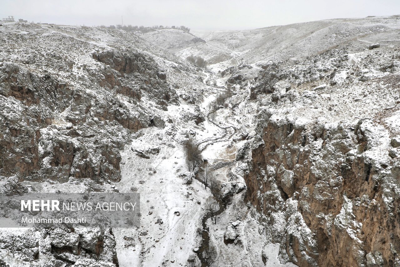 بارش برف بهاری در سرعین