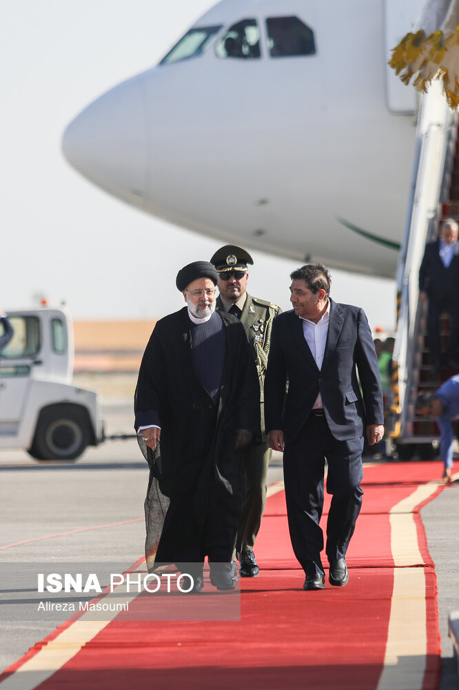 مراسم استقبال از رئیس جمهوری در بازگشت از آمریکای لاتین